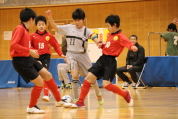 2019年12月22日に開催された第27回東北電力杯新潟県少年フットサル大会県央ブロック予選決勝リーグの様子