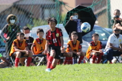 U-11サッカー大会県央決勝の様子